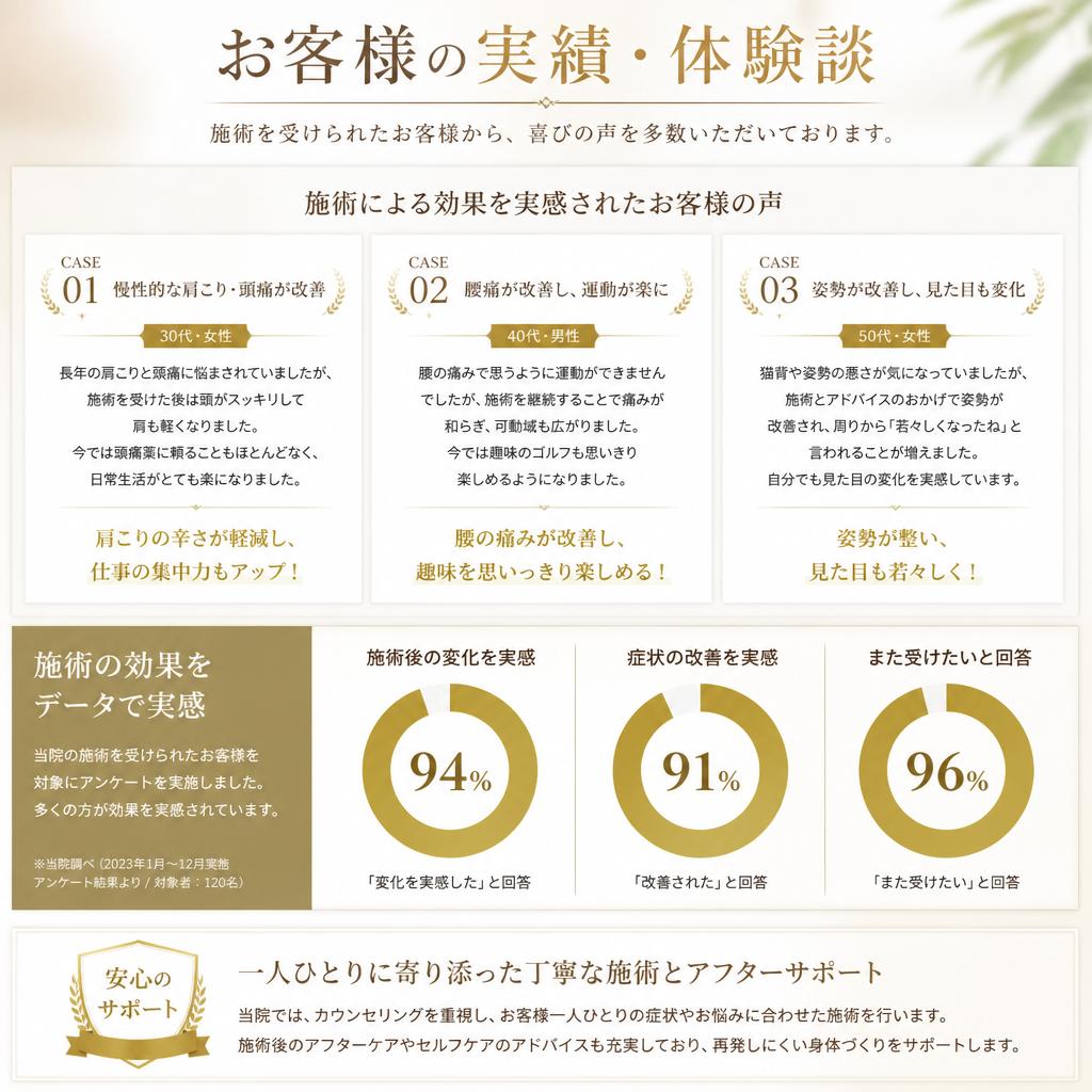 実績とお客様の声